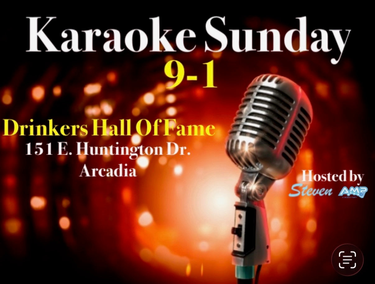Karaoke with Steven Williamson at Drinkers Hall of Fame on Sundays flyer