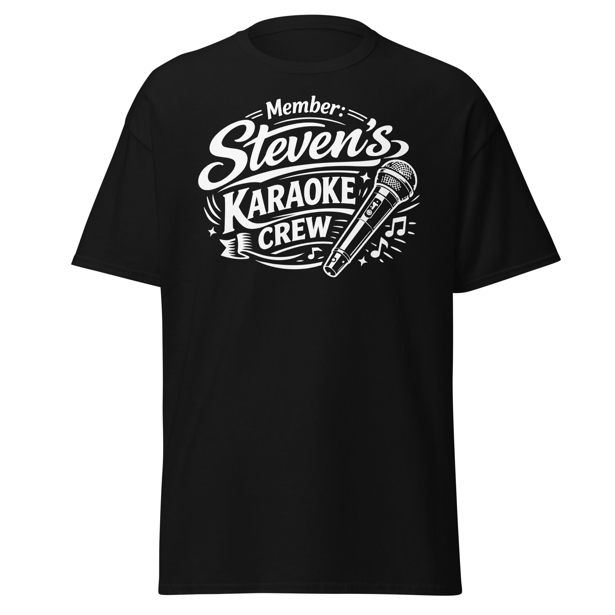 Steven's Karaoke Crew Official Member Design classic tee
