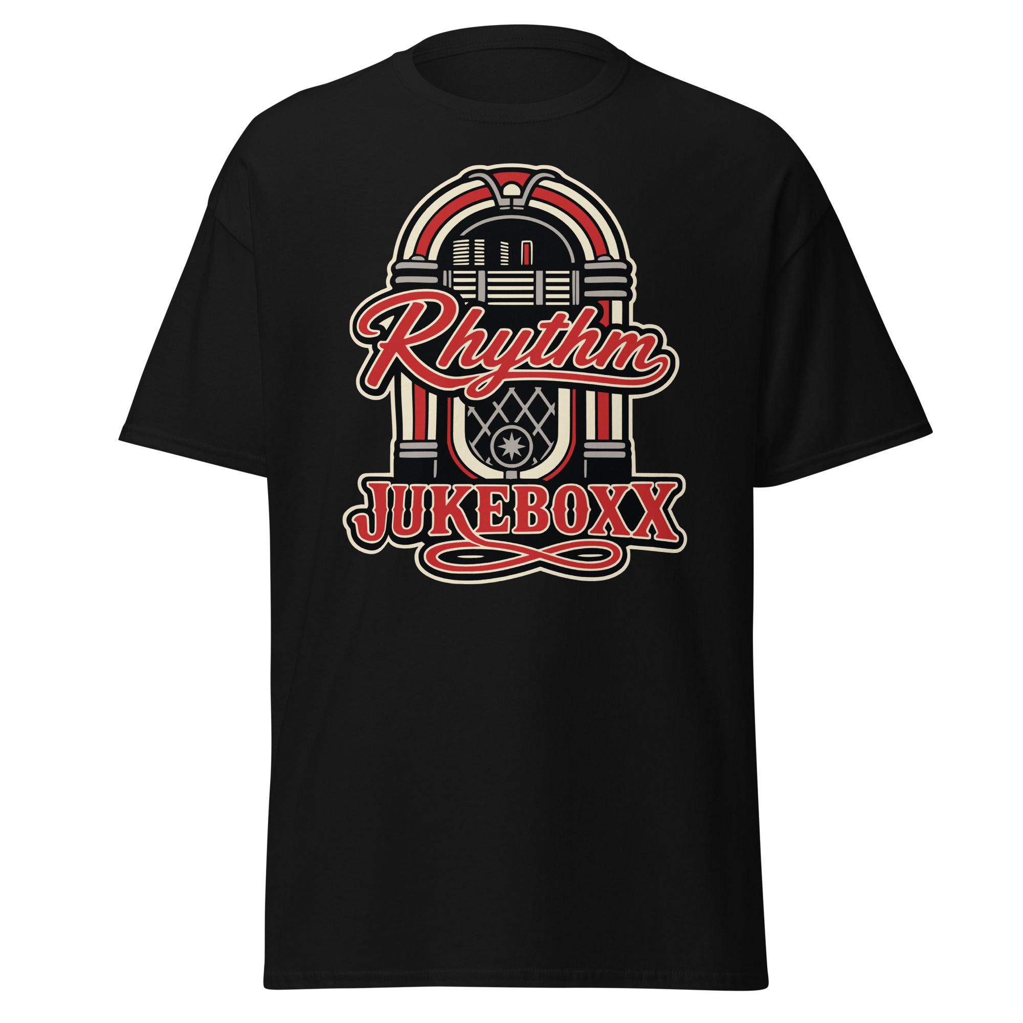 Rhythm Jukeboxx Neon Wurlitzer Retro classic tee