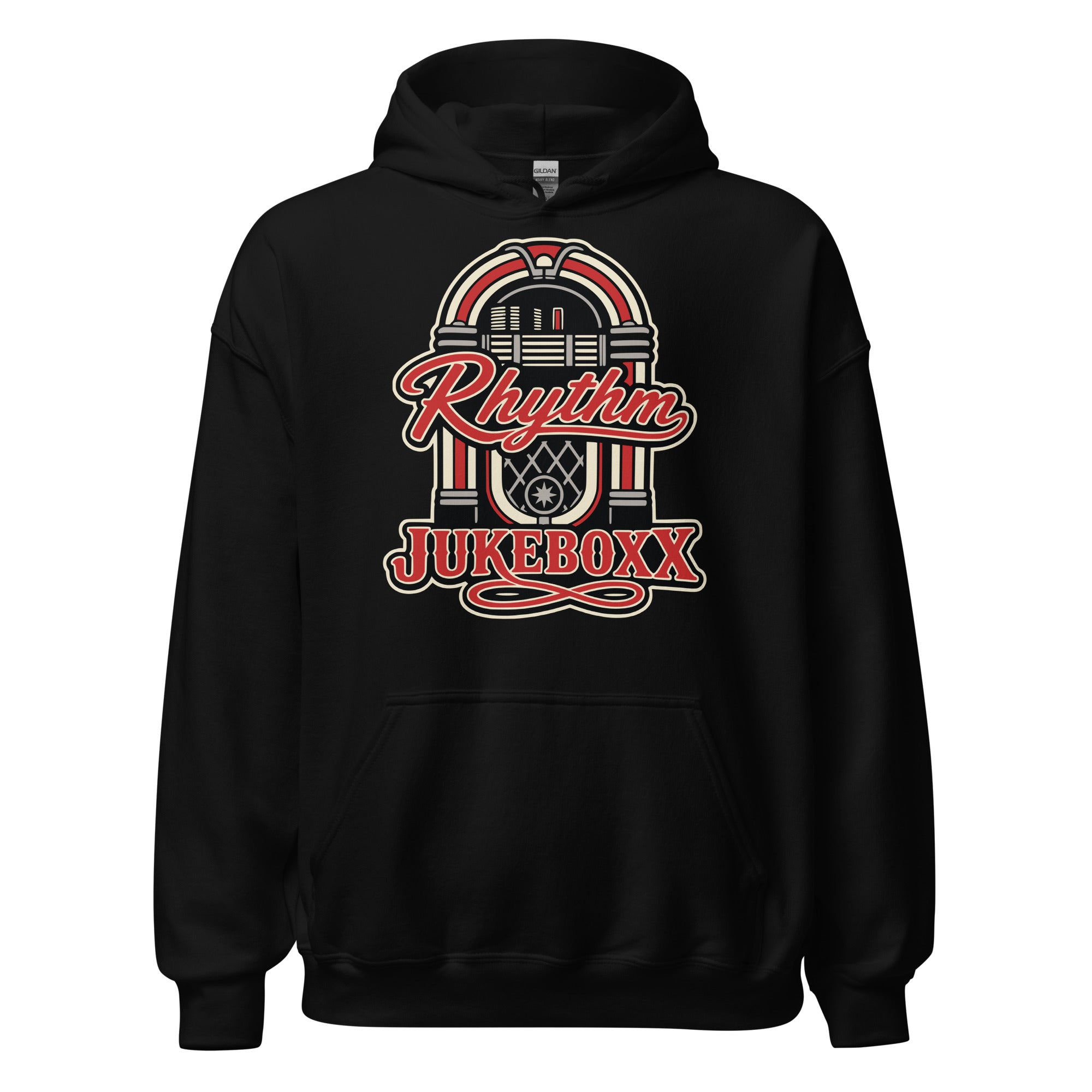 Rhythm Jukeboxx Neon Wurlitzer Retro Hoodie