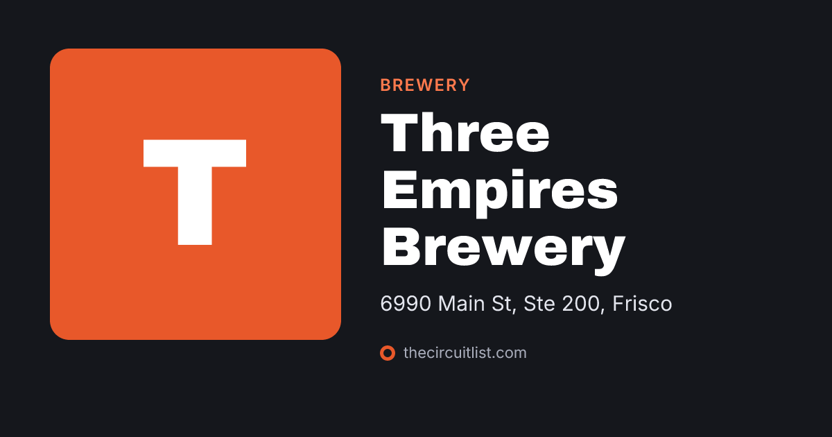 Three Empires Brewery, Frisco: Bingo and weekly schedule | The Circuit List
