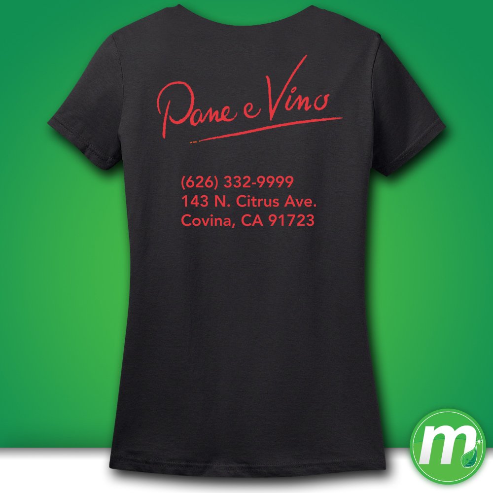 Minty Tees work for Pane e Vino