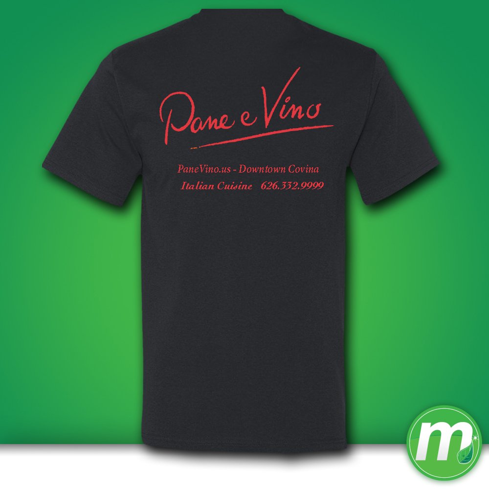 Minty Tees work for Pane e Vino